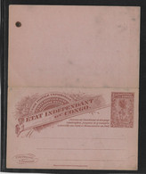 Congo Belge - Entiers Postaux - Stamped Stationery