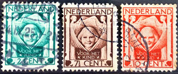 NETHERLANDS 1924 - Canceled - Sc# B6-B8 - Gebruikt