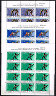 ESPAGNE / Neufs** / MNH** / 1990 - Feuilles Complètes En Série / Pré-olympique Barcelone 92 - Feuilles Complètes