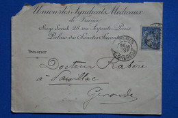 U10 FRANCE BELLE LETTRE 1884 AMIENS POUR AUMALE + AFFRANCH. INTERESSANT A VOIR - 1876-1878 Sage (Type I)
