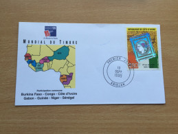 Côte D'Ivoire Ivory Coast Elfenbeinküste 1999 FDC Philexfrance 150 Ans Premier Timbre Français Hologramm Mi. 1218 - Hologrammes