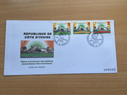 Côte D'Ivoire Ivory Coast Elfenbeinküste 2003 FDC Relations China Chine Sino-Ivoiriennes Joint Issue Mi. 1300 - 1302 - Joint Issues