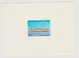 Côte D'Ivoire Ivory Coast Proof De Luxe 1991 Paquebot Europe Ship Schiff Transport - Boten