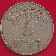 ARABIE SAOUDITE 4 GHIRSH - 1956 - Arabia Saudita