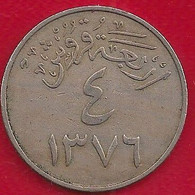 ARABIE SAOUDITE 4 GHIRSH - 1956 - Saudi-Arabien