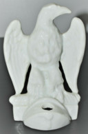 ANCIEN ENCRIER PORCELAINE BLANCHE AIGLE IMPERIAL NAPOLEON INKWELL COLLECTION VITRINE DECO BUREAU - Tintenfässer