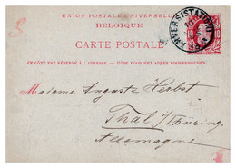 Belgique - Entiers Postaux - Cartes Postales 1871-1909