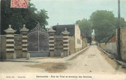 VERNOUILLET RUE DE TRIEL ET DOMAINE DES SOURCES CARTE COLORISEE - Vernouillet