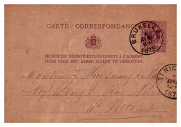 Belgique - Entiers Postaux - Cartoline 1871-1909