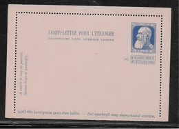 Belgique - Entiers Postaux - Carte-Lettere