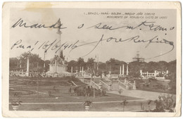 [PA] 1916. 1. Pará - Belem - Parque João Coelho. Monumento Da Republica. Eduardo Fernandes Brasil. Brazil. Belém - Belém