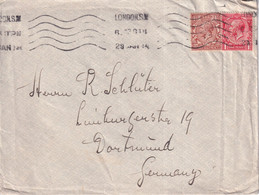 GB / PERFIN - 1919 - ENVELOPPE Avec PERFORE De LONDON => DORTMUND (GERMANY) - Perfin