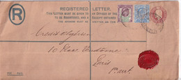 GB / PERFIN - 1905 - ENVELOPPE ENTIER GF Avec PERFORE De LONDON THREADNEEDLE STREET (MESSEL & CO) => PARIS - Gezähnt (perforiert)