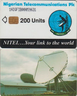 315a/ Nigeria; Satellite, PLC, 200 Ut., 1NIGFIB, Crossed 0 - Nigeria