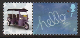 Great Britain 2009 Single 1st Smiler Sheet Commemorative Stamp With Labels From The Greetings Set In Unmounted Mint. - Francobolli Personalizzati