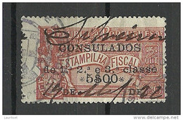 PORTUGAL Old Consular Tax Stamp O - Used Stamps