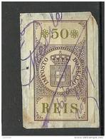 PORTUGAL Ca 1870 Fiscal Revenue Stamp Imposto Do Sello Steuermarke 50 Reis O - Used Stamps