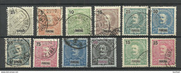 PORTUGAL FUNCHAL 1897/1905 = 12 Values From Michel 13 - 28 O - Funchal