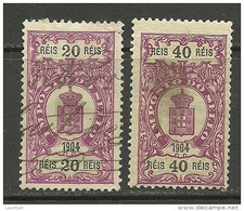 PORTUGAL 1904 Fiscal Revenue Stamps O - Gebraucht