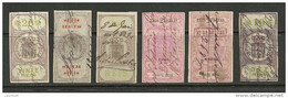 PORTUGAL 1870/1900 Fiscal Revenue Stamps Imposto Do Sello Steuermarken O - Gebruikt