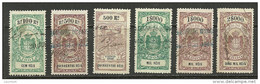 PORTUGAL 1898/1901 Fiscal Revenue Stamps Imposto Do Sello Steuermarken 500 & 1000 Reis O - Usati