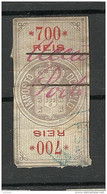 PORTUGAL Ca 1870 Fiscal Revenue Stamp Imposto Do Sello 700 Reis O - Gebruikt