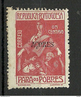 PORTUGAL AZORES 1919 Zwangzushlagsmarke Michel 5 Regummed/Neugummi - Autres & Non Classés