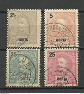 PORTUGAL HORTA 1897/ 99 Michel 13  - 14 & 18 & 32 O - Otros & Sin Clasificación