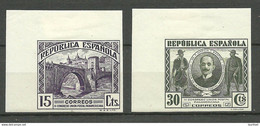 SPAIN Spanien 1931 Michel 584 U & 586 U MNH (hinged At Margin Only) - Post-fiscaal