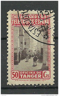 Espana Spain Spanien Telegrafos Marocco Tanger 50 Cts O - Télégraphe