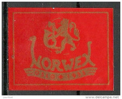 NORWAY Norwegen 1955 NORWEX Exhibition Vignette Poster Stamp - Fiscaux