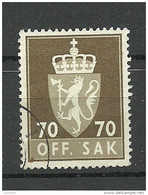 NORWAY Norwegen 1955/73 Dienstmarke Michel 80 O - Fiscale Zegels