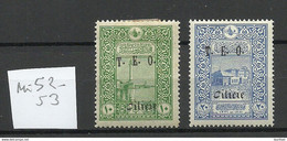 CILICIA Cilicien TÜRKEI Turkey 1919 Michel 52 - 53 * - 1920-21 Anatolia