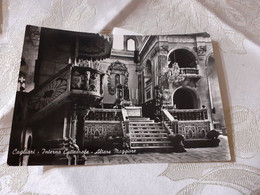 CARTOLINA CAGLIARI INTERNO CATTEDRALE ALTARE MAGGIORE- VIAGGIATA 1959 - Cagliari