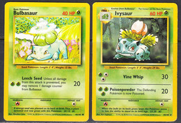 Bulbasaur/Ivysaur 1999 Base Set, LP, 30/102,44/102 - Other & Unclassified