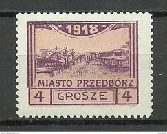 Poland Polen 1918 Przedborz Michel 4 MNH - Unused Stamps