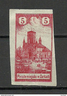 Poland Polska 1918 Local Post ZARKI Michel 5 U (*) FAKE Fälschung Faux! - Oblitérés