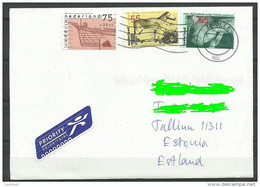 NEDERLAND NETHERLANDS Niederlande Air Mail Letter To Estonia Estland 2013 - Cartas & Documentos