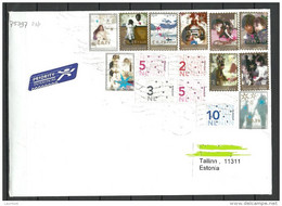 NETHERLANDS Niederlande 2014 Brief Nach Estland Estonia Weihnachten Christmas Etc - Covers & Documents