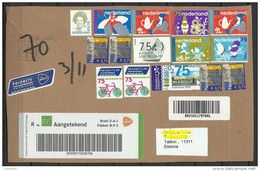 NEDERLAND NETHERLANDS 2015 Cover Front With Unused Stamps + Labels - Briefe U. Dokumente