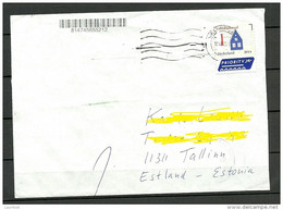 NEDERLAND NETHERLANDS 2015 Air Mail Letter To Estonia Estland - Brieven En Documenten