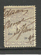 NEDERLAND Netherlands O 1896 Old Revenue Tax Stamp O - Fiscaux