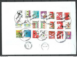 NEDERLAND NETHERLANDS 2017 Registered Cover With Many Stamps - Covers & Documents