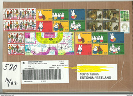 NEDERLAND NETHERLANDS 2018 Registered Cover To Estonia With 30 Stamps - Storia Postale