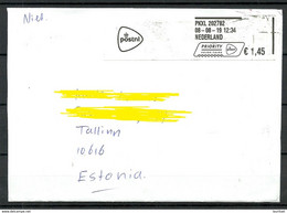 NETHERLANDS Niederlande 2019 Cover To Estonia - Brieven En Documenten