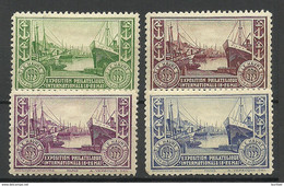 FRANKREICH France 1929 Le Havre Exposition Philatelique Internationale Poster Stamps Advertising * - Esposizioni Filateliche