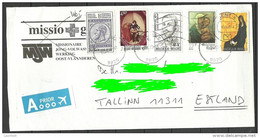 BELGIEN Belgium 2013 Air Mail Letter To Estland Estonia Art Kunst Historical Persons - Lettres & Documents