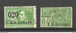 BELGIEN Belgium Revenue Tax Taxes Fiscales, 2 Stamps, O - Stamps