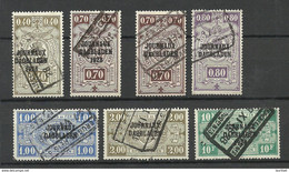 BELGIEN Belgium 1928-1932 = 7 Zeitungspaketmarken O - Dagbladzegels [JO]