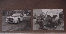 2 X Photo ( De Presse) FORD RS 200 Groupe B RALLYE 1986 ( Stig Andervang ) - Cars